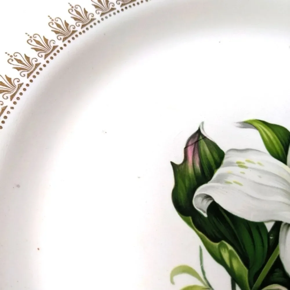 Limoges 22k Gold Trillium Platter